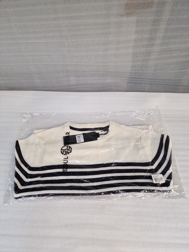 Soul Star Stripe Jumper Crew Neck Long Sleeve Casual Sweater Ecru (XL) - Image 10