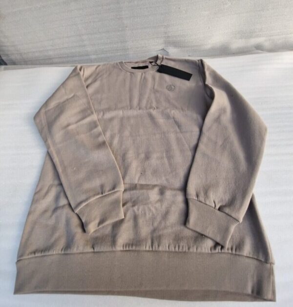 Soul Star  Mens Sweater Jumper  Crew Neck Taupe (XL) - Image 2