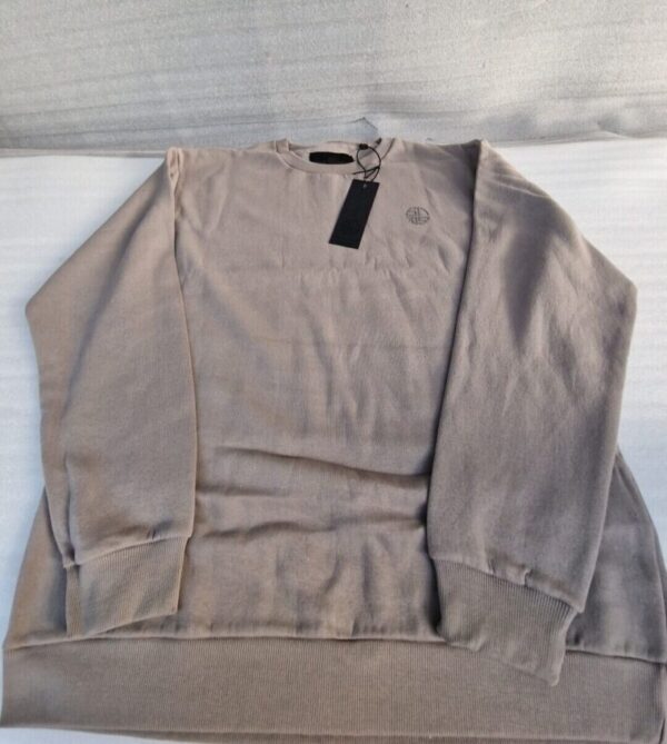 Soul Star  Mens Sweater Jumper  Crew Neck Taupe (XXL) - Image 2