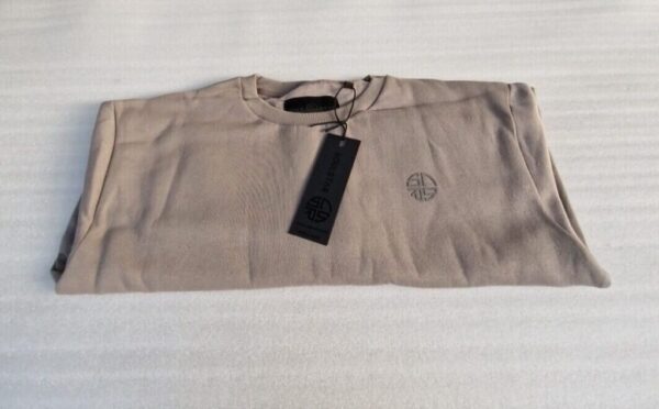 Soul Star  Mens Sweater Jumper  Crew Neck Taupe (XXL) - Image 7