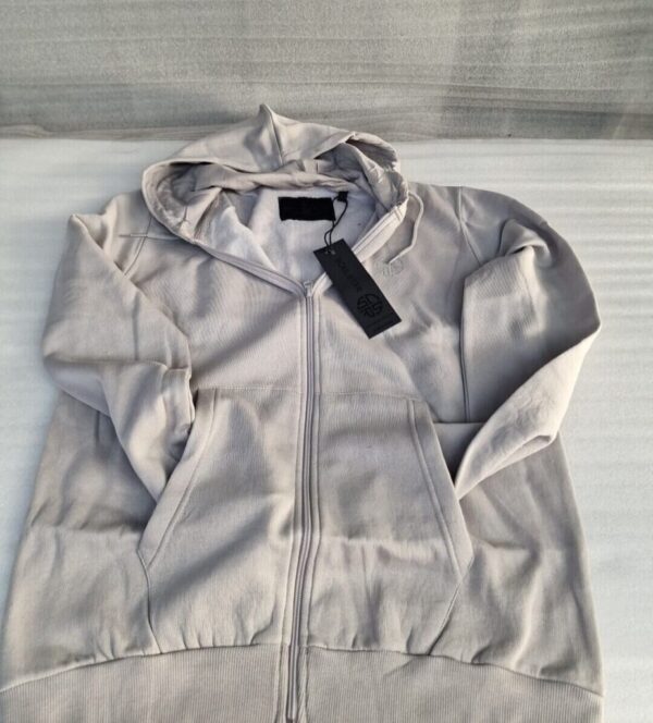Soul Star  Full Zip Hooded Top Fleece Sweatshirt Hoodie LT Grey (XL) - Image 3