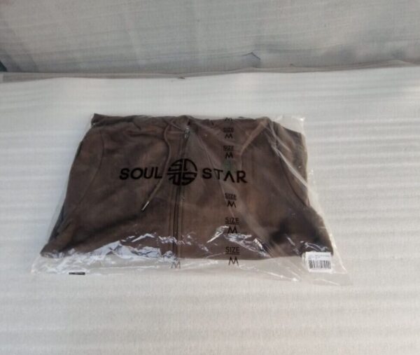 Soul Star Full Zip Hooded Top Fleece Sweatshirt Hoodie OLIVE (M) - Image 10