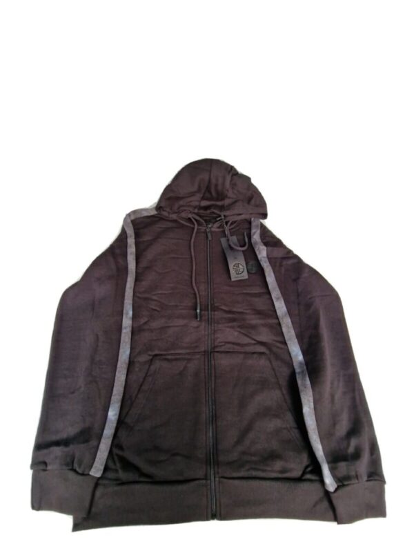 Soul Star  Full Zip Hooded Top Fleece Sweatshirt Hoodie Black (L)