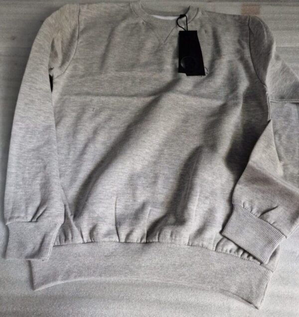 Soul Star  Mens Sweater Jumper  Crew Neck Grey Melange (S)