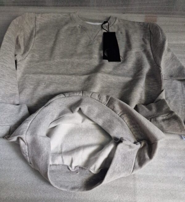 Soul Star  Mens Sweater Jumper  Crew Neck Grey Melange (S) - Image 2