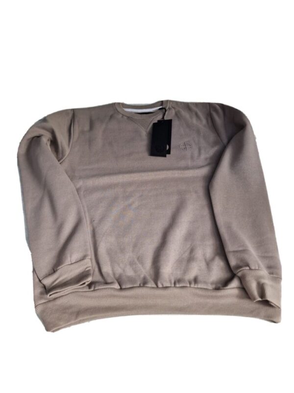 Soul Star  Mens Sweater Jumper  Crew Neck Taupe (XL)