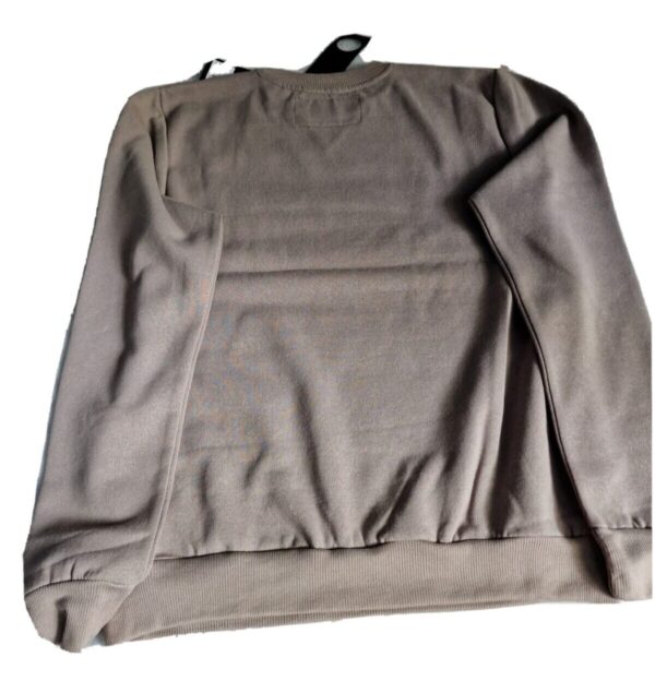 Soul Star  Mens Sweater Jumper  Crew Neck Taupe (L) - Image 3