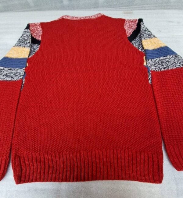 Soul Star Mens Jumpers Crew Neck Knit Winter Fashion Knitted Pullover Red(M) - Image 10