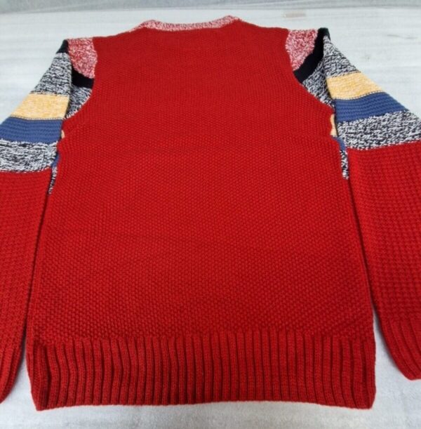 Soul Star Mens Jumpers Crew Neck Knit Winter Fashion Knitted Pullover Red (L) - Image 10