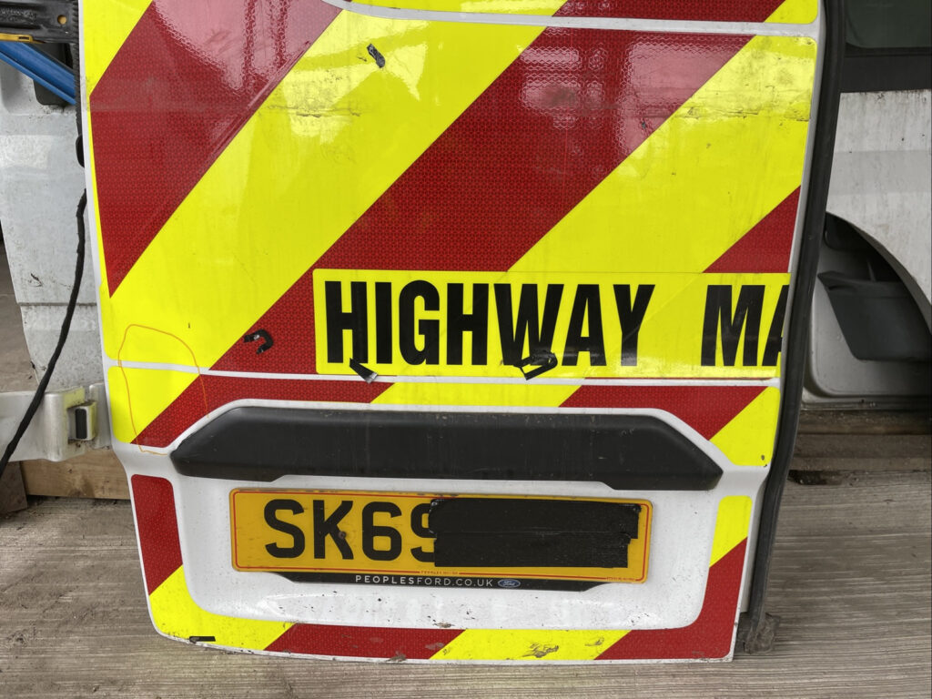 Ford Transit Custom Rear Door Left Side N/S - Image 7