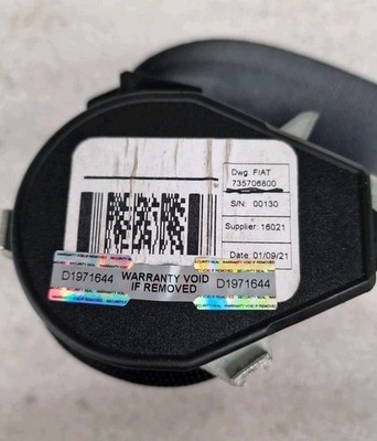 Peugeot Boxer /Relay/Ducato Front Left Side Seat Belt 735706800(137). - Image 14