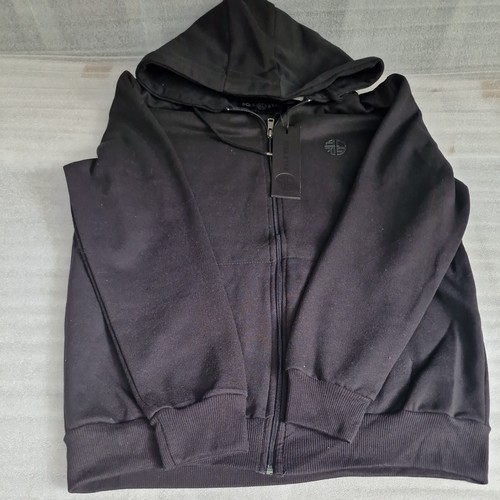 Soul Star Full Zip Hooded Top Fleece Sweatshirt Hoodie Black (XL) - Image 3