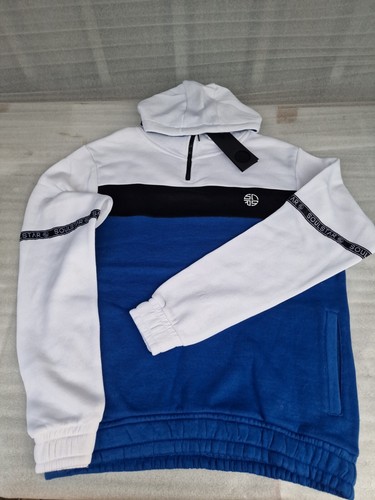 Soul Star Quarter Zip Hoodie Blue (XL)
