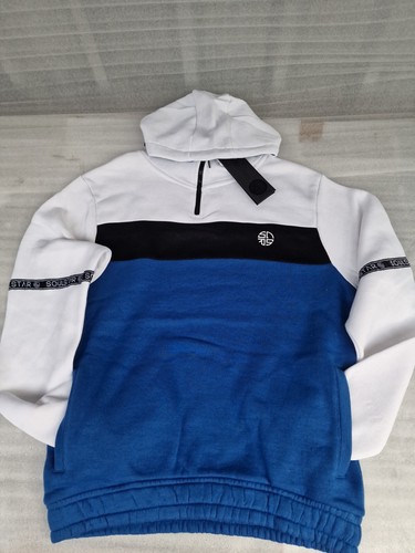 Soul Star Quarter Zip Hoodie Blue (XL) - Image 2