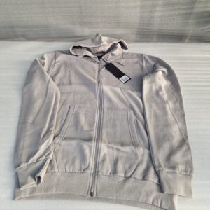 Soul Star Full Zip Hooded Top Fleece Sweatshirt Hoodie LT Grey (XL)