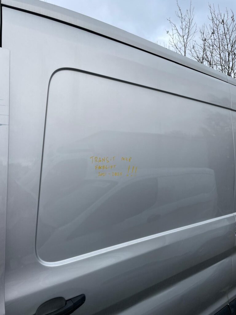 Ford Transit MK8 2021 2025 Facelift Side Loading Door Sliding Door In Silver - Image 15