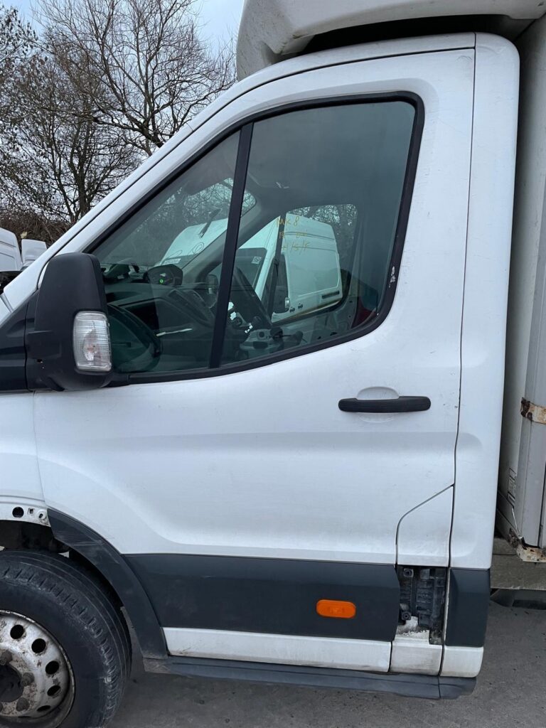 Ford Transit MK8 2015 2024 Front Door Left Side N/S In White NO MIRROR BREAKING