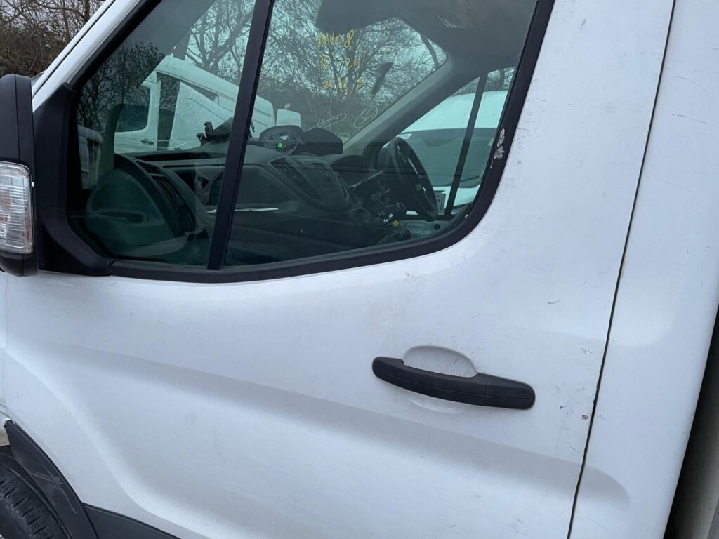 Ford Transit MK8 2015 2024 Front Door Left Side N/S In White NO MIRROR BREAKING - Image 10