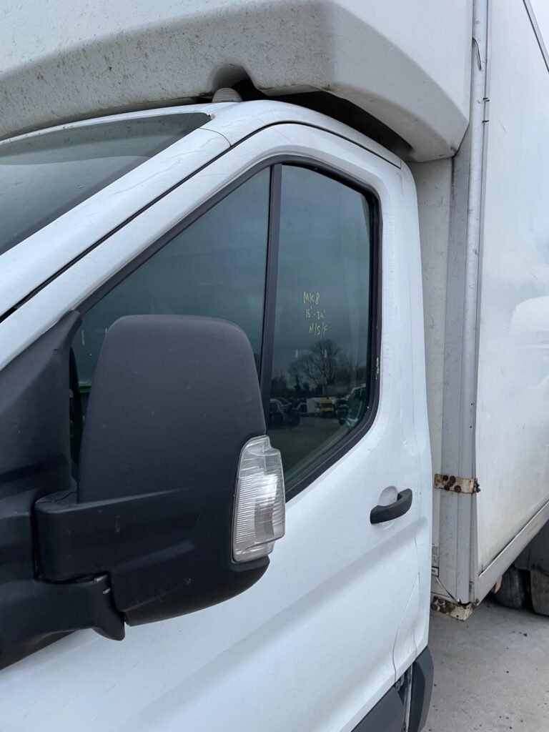 Ford Transit MK8 2015 2024 Front Door Left Side N/S In White NO MIRROR BREAKING - Image 13