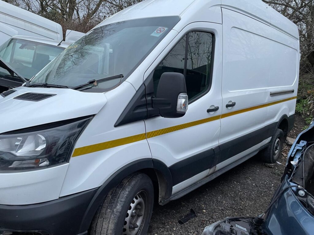 Ford Transit MK8 2015 2024 Front Door Left Side N/S In White NO MIRROR BREAKING