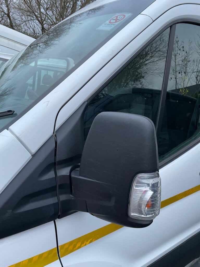 Ford Transit MK8 2015 2024 Front Door Left Side N/S In White NO MIRROR BREAKING - Image 3