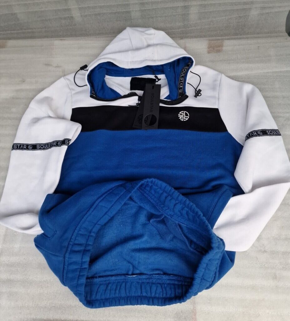 Soul Star Quarter Zip Hoodie Blue (XL) - Image 3