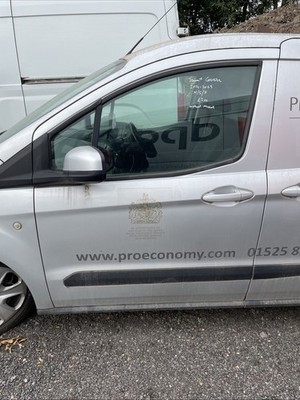Ford Transit COURIER 2014 23 Front Door Left N/S In Silver No MIRROR