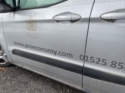 Ford Transit COURIER 2014 23 Front Door Left N/S In Silver No MIRROR - Image 7