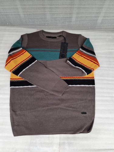 Soul Star Jumper Crew Neck Long Sleeve Casual Sweater Grey (XL) - Image 2