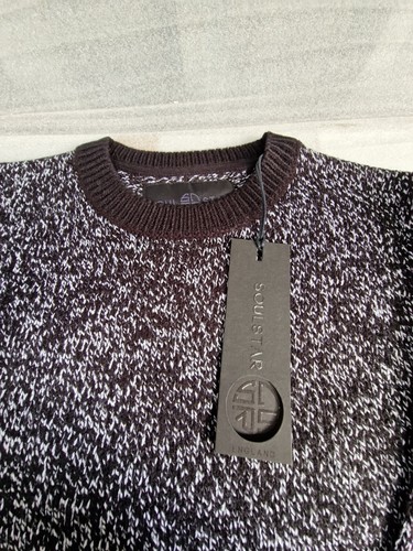 Soul Star Mens Winter Knitted Jumper Black (XL) - Image 4