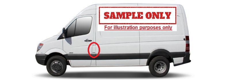 Mercedes Benz Sprinter W906 2007 2018 Fuel Tank Lid Cover