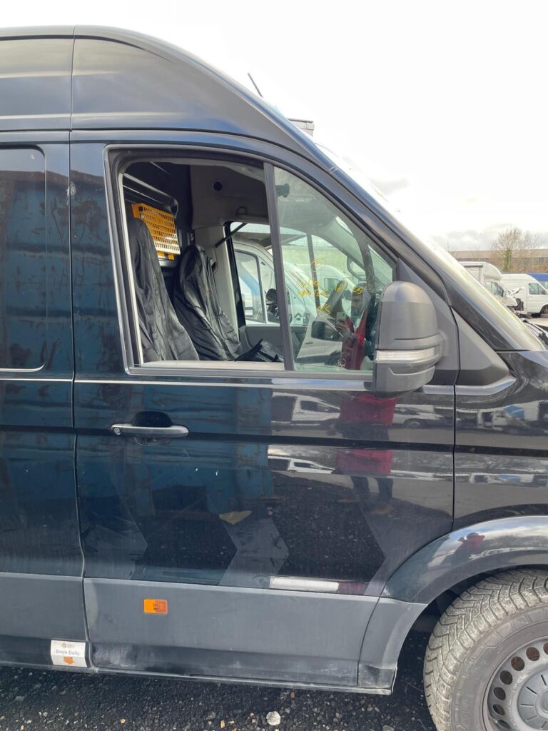 Volkswagen Crafter MAN TGE 2018 2025 Front Door Right Side O/S In Black BREAKING - Image 2
