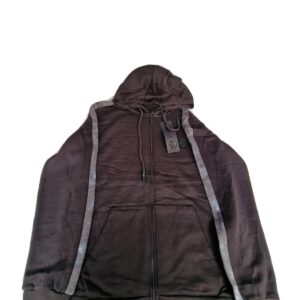 Soul Star Full Zip Hooded Top Fleece Sweatshirt Hoodie Black (XL)