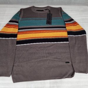 Soul Star Jumper Crew Neck Long Sleeve Casual Sweater Grey (XL)