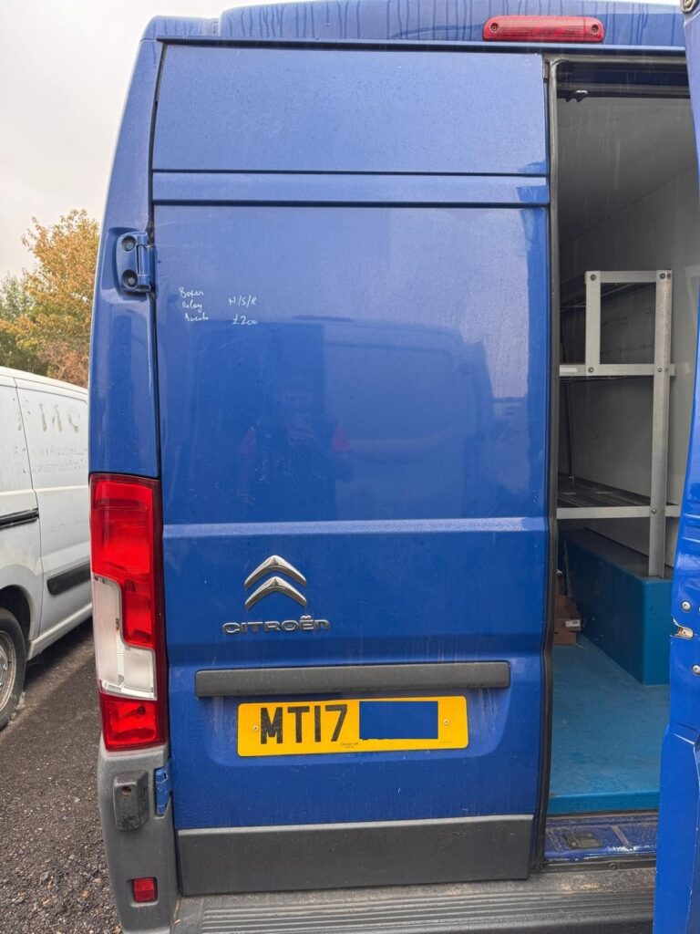 Peugeot Boxer Relay Ducato 2008 2025 Rear Door Left N/S In Blue BREAKING
