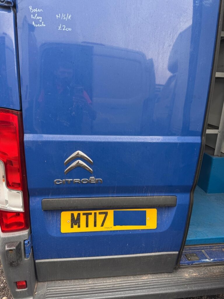Peugeot Boxer Relay Ducato 2008 2025 Rear Door Left N/S In Blue BREAKING - Image 4