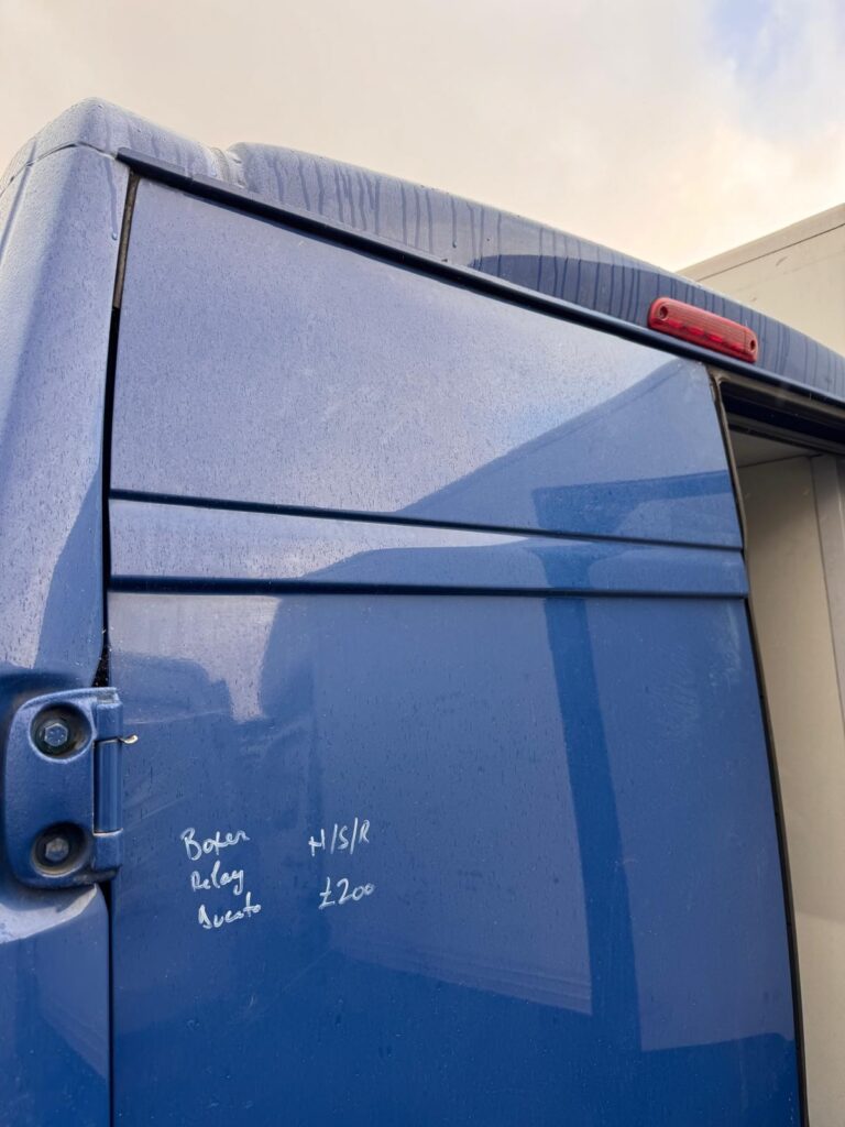 Peugeot Boxer Relay Ducato 2008 2025 Rear Door Left N/S In Blue BREAKING - Image 5