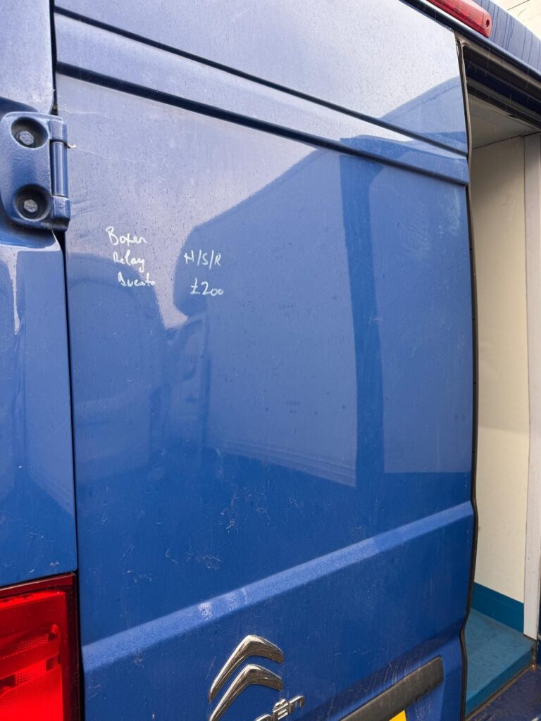 Peugeot Boxer Relay Ducato 2008 2025 Rear Door Left N/S In Blue BREAKING - Image 6