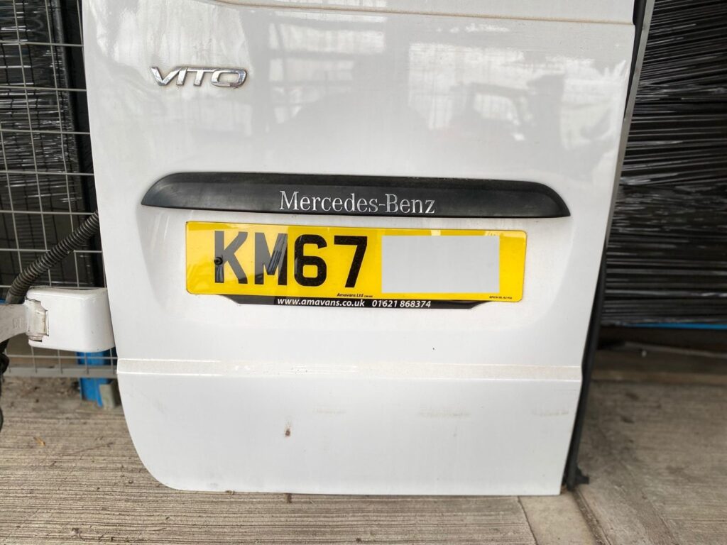 Mercedes Vito V Class W447 2015 2024 Rear Door Left N/S In White BREAKING - Image 3