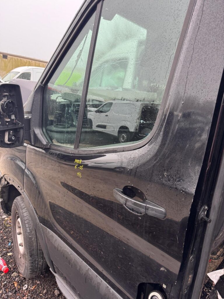 Ford Transit MK8 2015 2023 Front Door Left Side N/S Black BREAKING - Image 4
