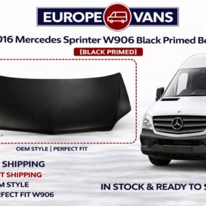 Sprinter Bonnet 2014 2018 Mercedes W906 Black Primed Bonnet Facelift