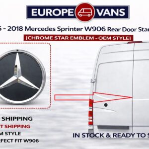 Sprinter Rear Door Emblem Sprinter W906 2006 2018 Chrome Star Emblem