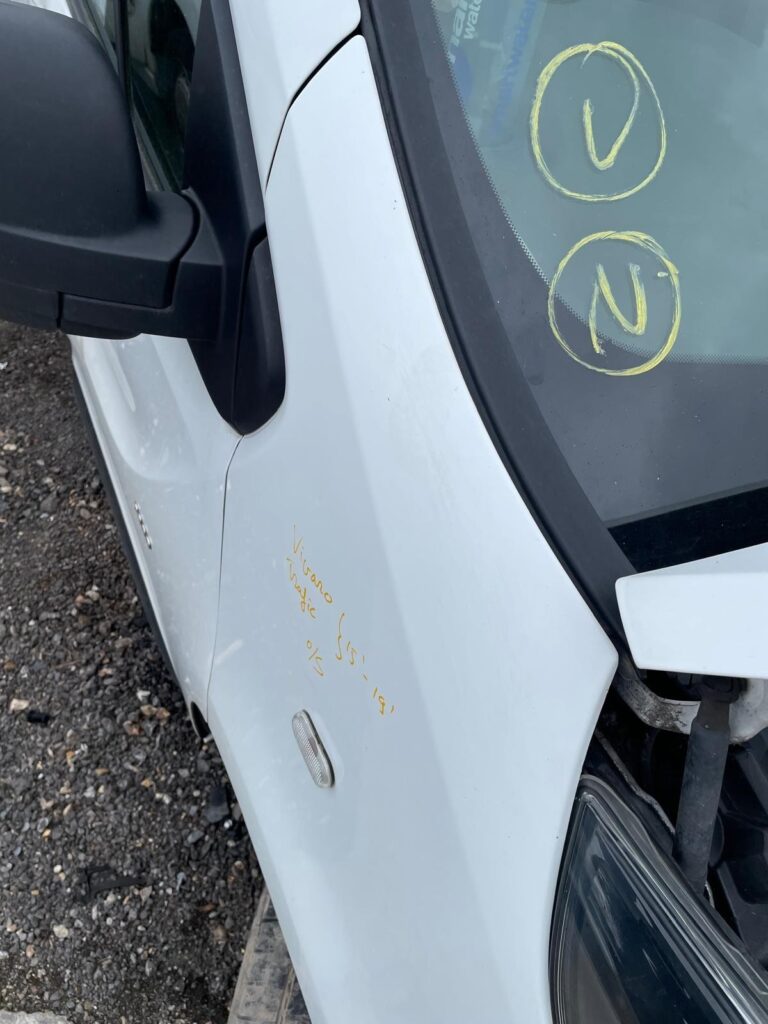 Vivaro Trafic Wing Fender Right Side OS Renault Vauxhall 2015 2019 White - Image 5