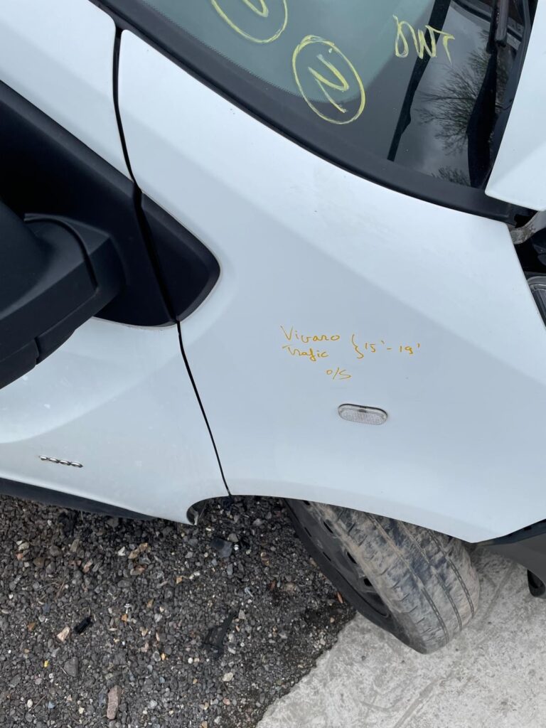 Vivaro Trafic Wing Fender Right Side OS Renault Vauxhall 2015 2019 White - Image 11