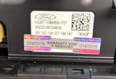 Transit Custom Multimedia Screen Display Ford K1BT18B955 374 - Image 14