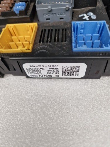 Citroen Berlingo Body Control Module 9830707680 (78) - Image 8