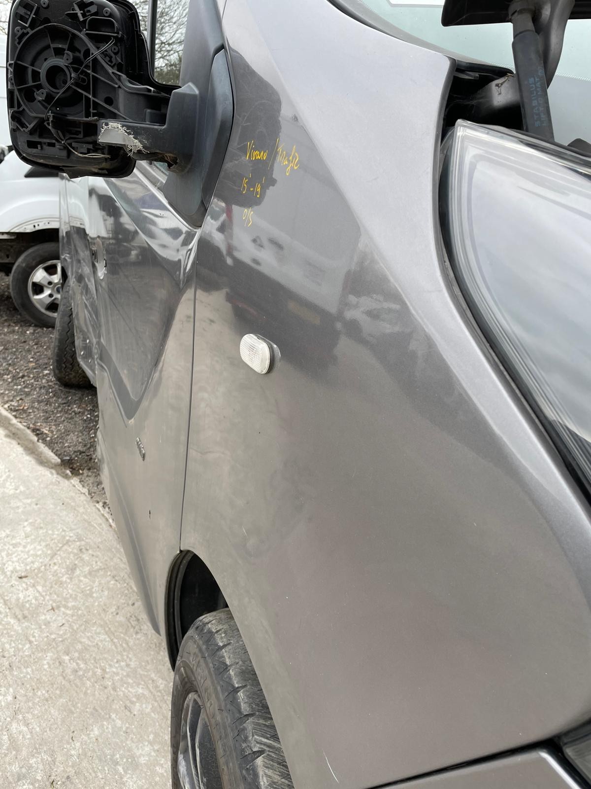 Vivaro Trafic Wing Fender Right O/S Vauxhall Renault 2015-2019 Grey