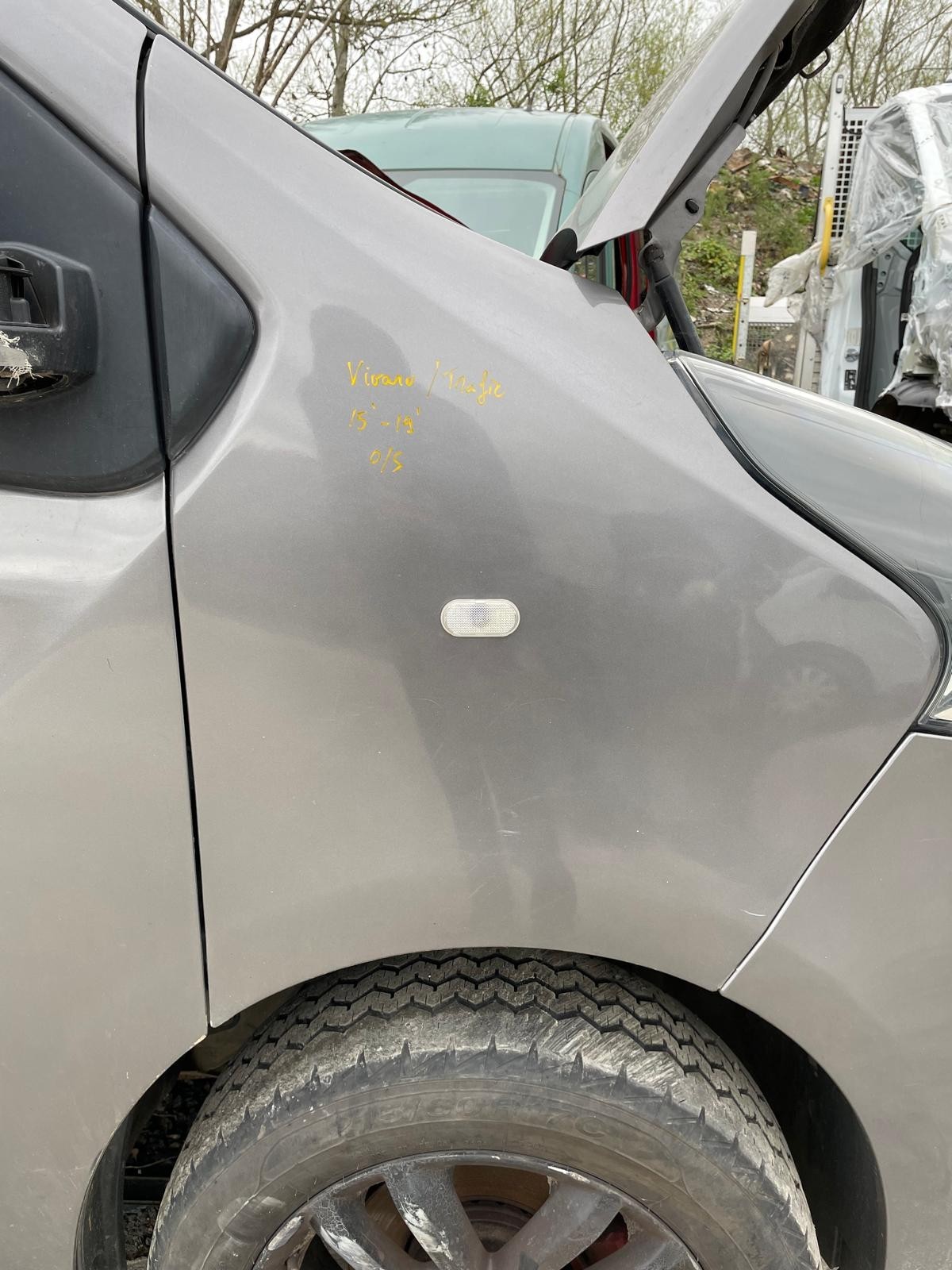 Vivaro Trafic Wing Fender Right O/S Vauxhall Renault 2015-2019 Grey