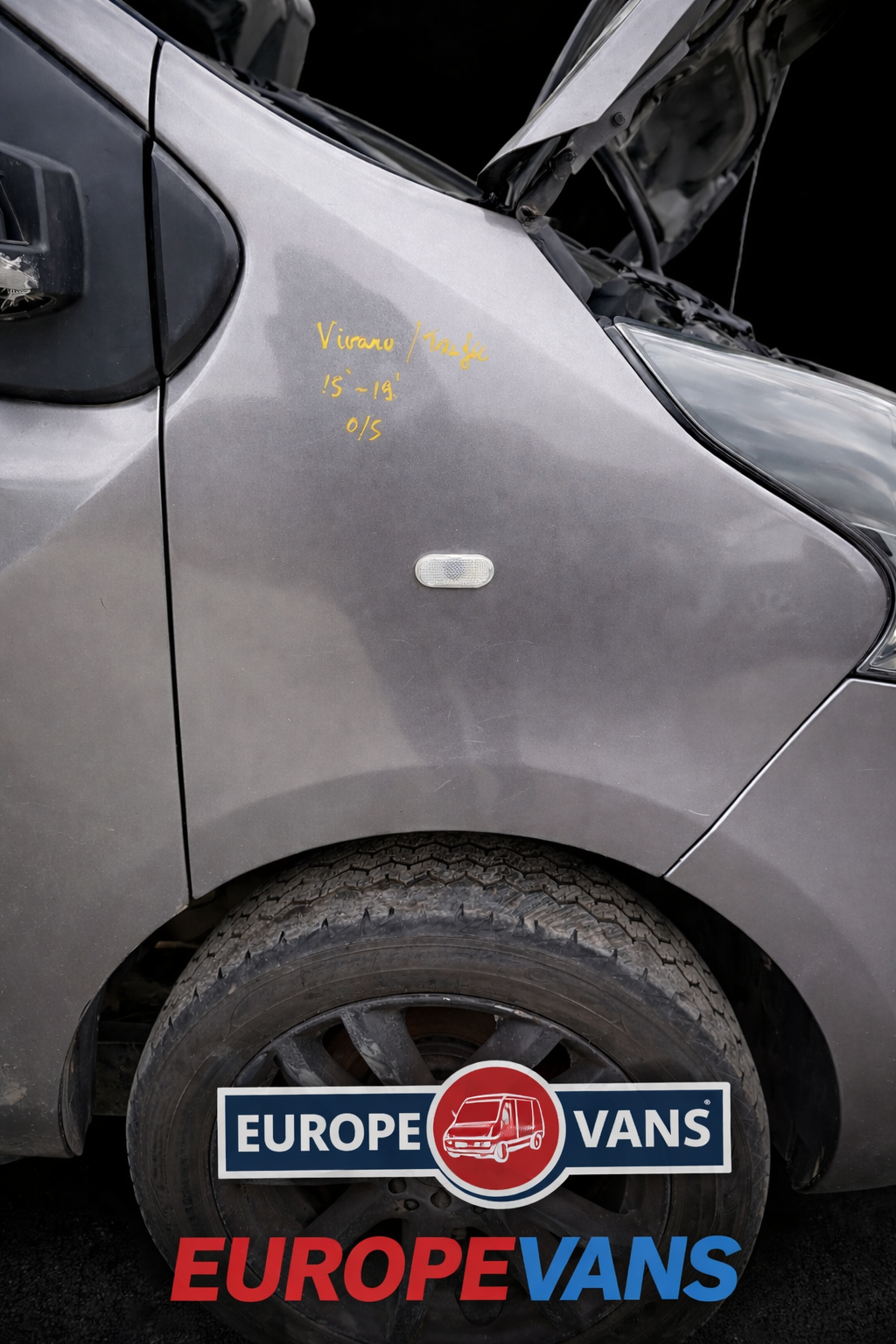Vivaro Trafic Wing Fender Right O/S Vauxhall Renault 2015-2019 Grey
