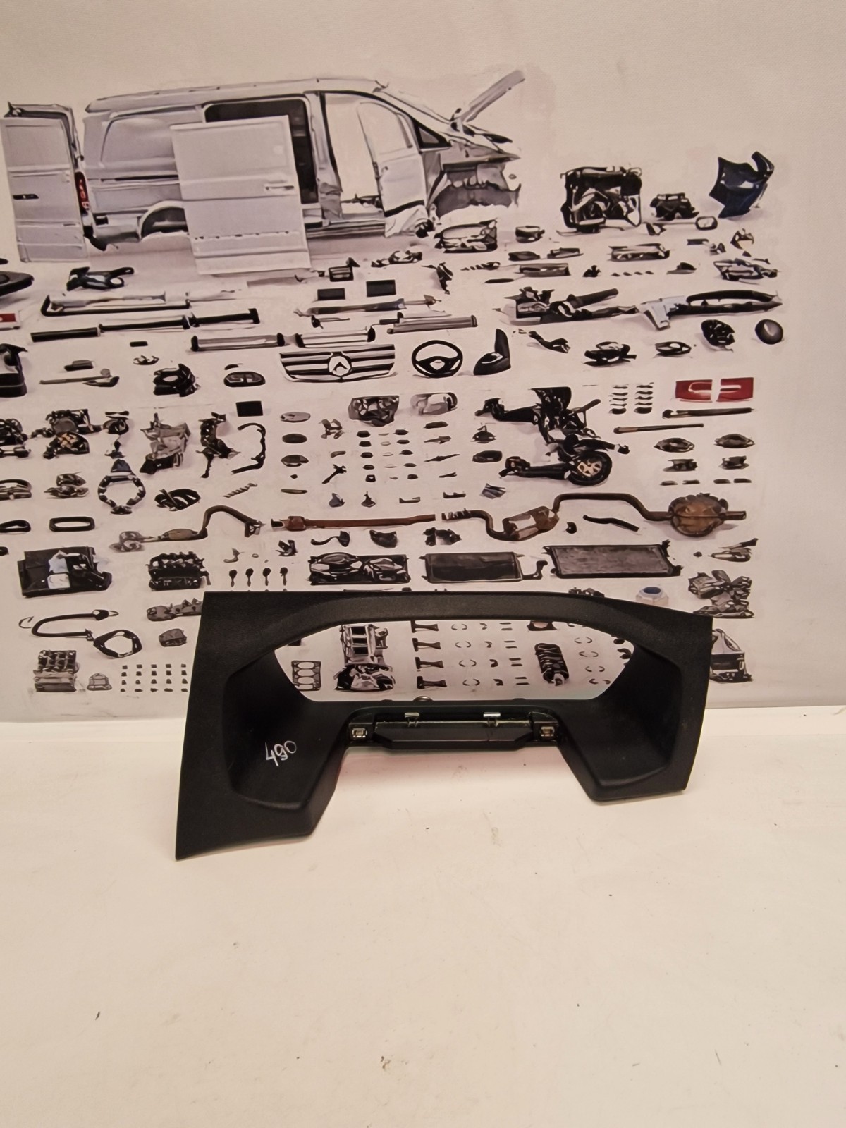 Custom Spidometer Cluster Surround Trim Cover Transit JK21V044D70 490